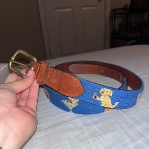 Smathers & Branson Booze Hounds Needlepoint Belt